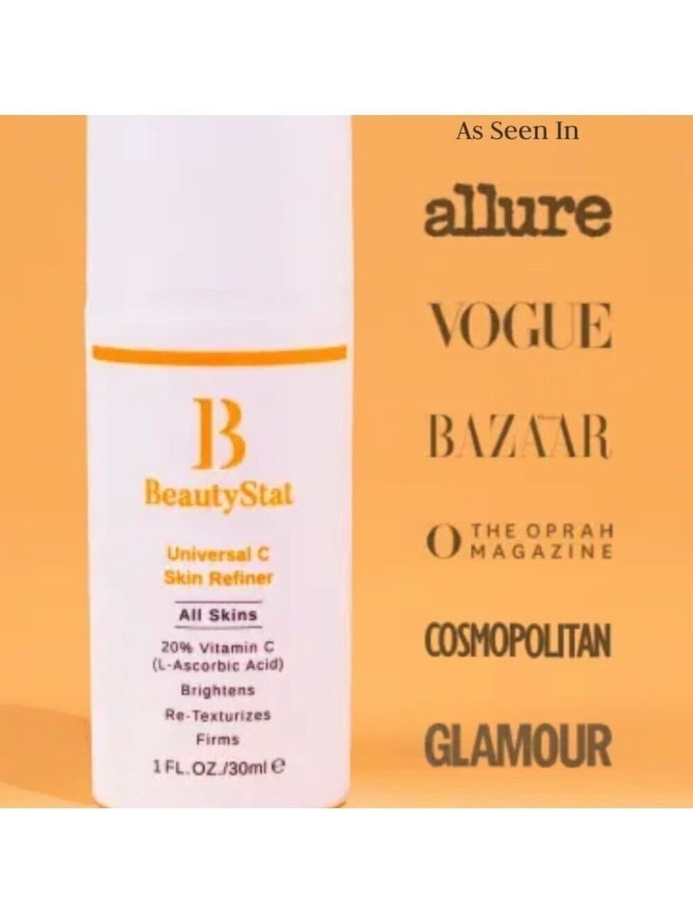 BeautyStat Universal Vitamin C Refiner Serum 20% L-Ascorbic Acid - Picture 3 of 16